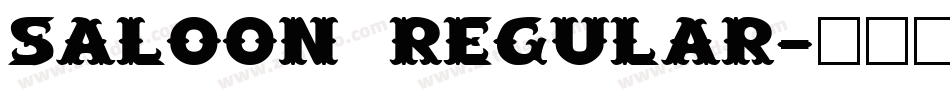 Saloon Regular字体转换